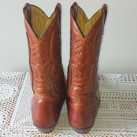 Vintage BILTRITE NEOPRENE Men's Cowboy Boots Western Brown Leather Size EU 43 - Picture 5 of 15